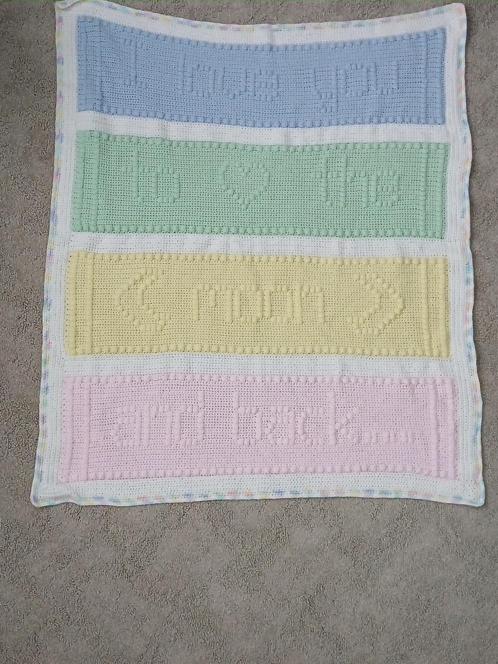 I Love You To The Moon And Back Baby Blanket Shower Present Unique Handmade